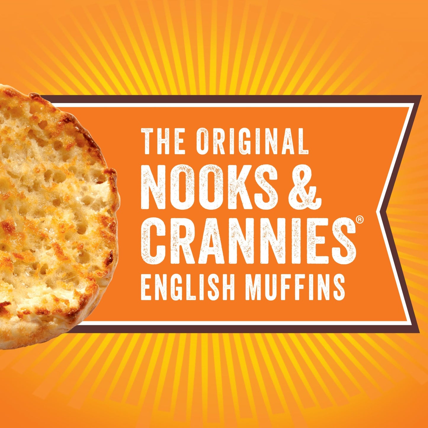 Thomas’ Original English Muffins, 6 Count, 13 Oz Package of English Muffins