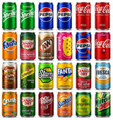 LUV-BOX Variety Soda pack , pack of 24 , 12 fl oz , 7UP CHERRY , TAHITIAN TREAT FRUIT PUNCH SODA