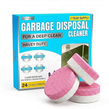 EEMANI Garbage Disposal Cleaner Tablets 24 Pack - 20g Large Foaming Lavender Scent, Sink & Drain Freshener for Kitchen, Deep Cleaning - 1 Year Supply