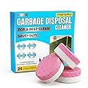 EEMANI Garbage Disposal Cleaner Tablets 24 Pack - 20g Large Foaming Lavender Scent, Sink & Drain Freshener for Kitchen, Deep Cleaning - 1 Year Supply