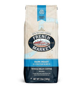 French Market Streetcar Blend Dark Roast Whole Bean Coffee, 12oz Bag (Pack of 1)