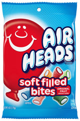 Airheads Candy, Soft Filled Bites, Assorted Flavors, Non-Melting, Party, (Packaging may vary), 6 Oz Party Bag (Pack of 1)