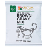 Custom Culinary PanRoast Low Sodium Brown Gravy Mix, 12 Ounce -- 8 per case.