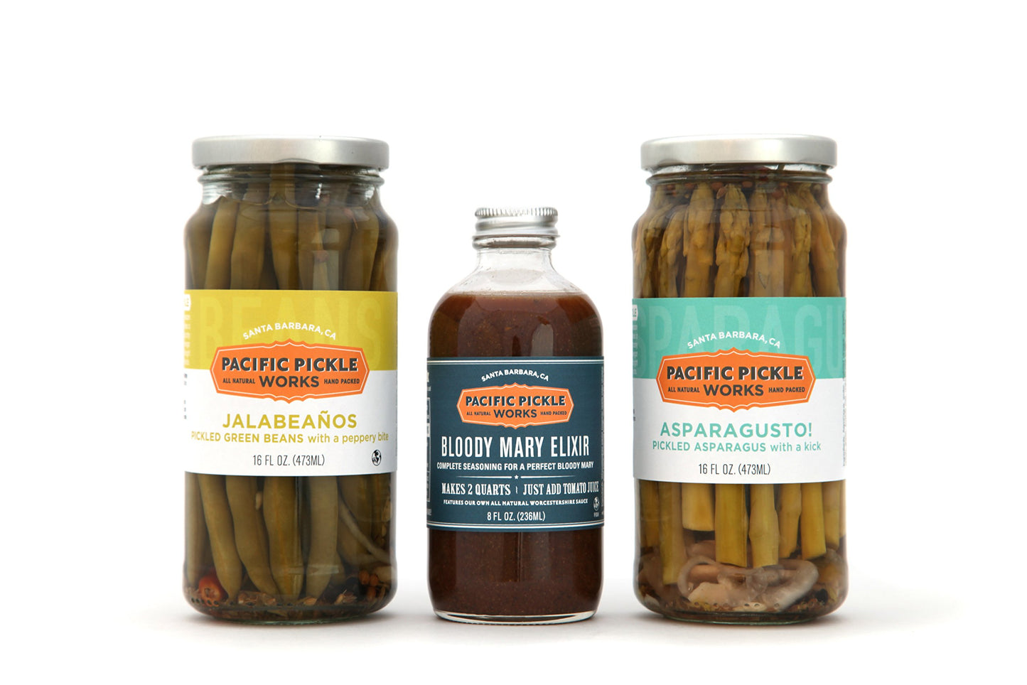 Mighty Bold Bloody Mary Starter Kit (3pc) - Bloody Mary mix with pickled green beans and pickled asparagus