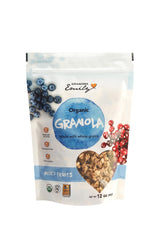 Grandma Emily Organic Mixed Fruits Granola Breakfast Cereal with Oats, Raisins, Dried Blueberries, and Toasted Coconut, 12 ounces