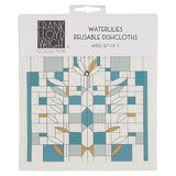 KAF Home Frank Lloyd Wright Swedish Dish Cloths (6.7 x 7.5-inch) - Set of 3 Reusable, Absorbent Cellulose Sponge Towels for Kitchen, Cleaning