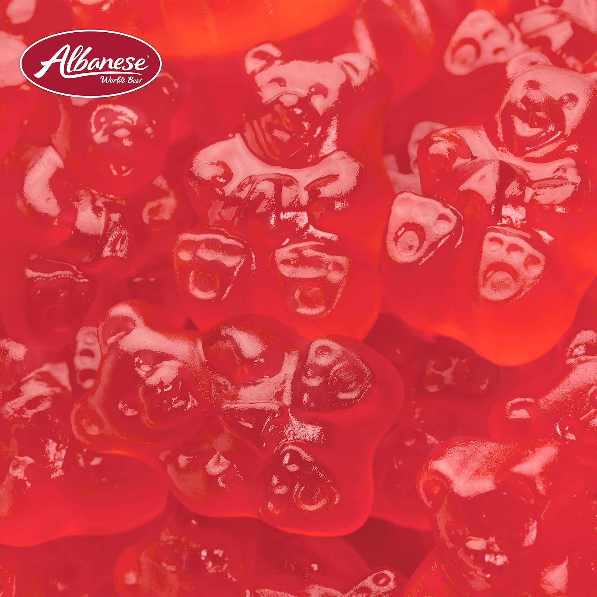 Albanese Candy, Strawberry Gummi Bears, 5-pound Bag
