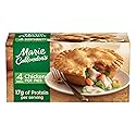 Marie Callender's Chicken Pot Pie, Microwave Meal With White Meat Chicken in a Flaky Crust, Frozen Meal, 40 OZ, 4 Pack