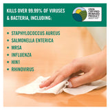 Benefect Botanical Disinfecting Wipes - (90 Wipe Count) Natural, No Residue - Antibacterial Disinfectant, Multi-Surface Cleaning and Sanitizing Wipes