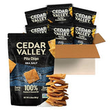Cedar Valley Pita Chips Sea Salt | 180g (Pack of 6) | Seed Oil Free, Cooked in 100% Coconut Oil | Crisp, Golden & Flaky | No Preservatives, Non-GMO