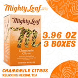Mighty Leaf Chamomile Citrus Herbal Tea - (Packs of) - Caffeine-Free S - 45 Count Tea Pouches - Premium Herbal Tea with Rich Flavor - Individually