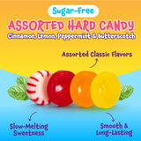 Sugar Free Candy - 1 Pound Pack - Hard Candy Individually Wrapped - Lemon, Butterscotch, Peppermint, Cinnamon - Office Bowl Mix - Old Fashioned