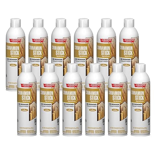 Champion Sprayon air fresheners Cinnamon Stick net 15 oz.. Case 12 cans.