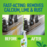 CLR Brands® Calcium, Lime & Rust Remover Free & Clear, No Dyes or Fragrances, Gentle Lime and Bathroom Descaler, Removes Hard Water Stains and Rust
