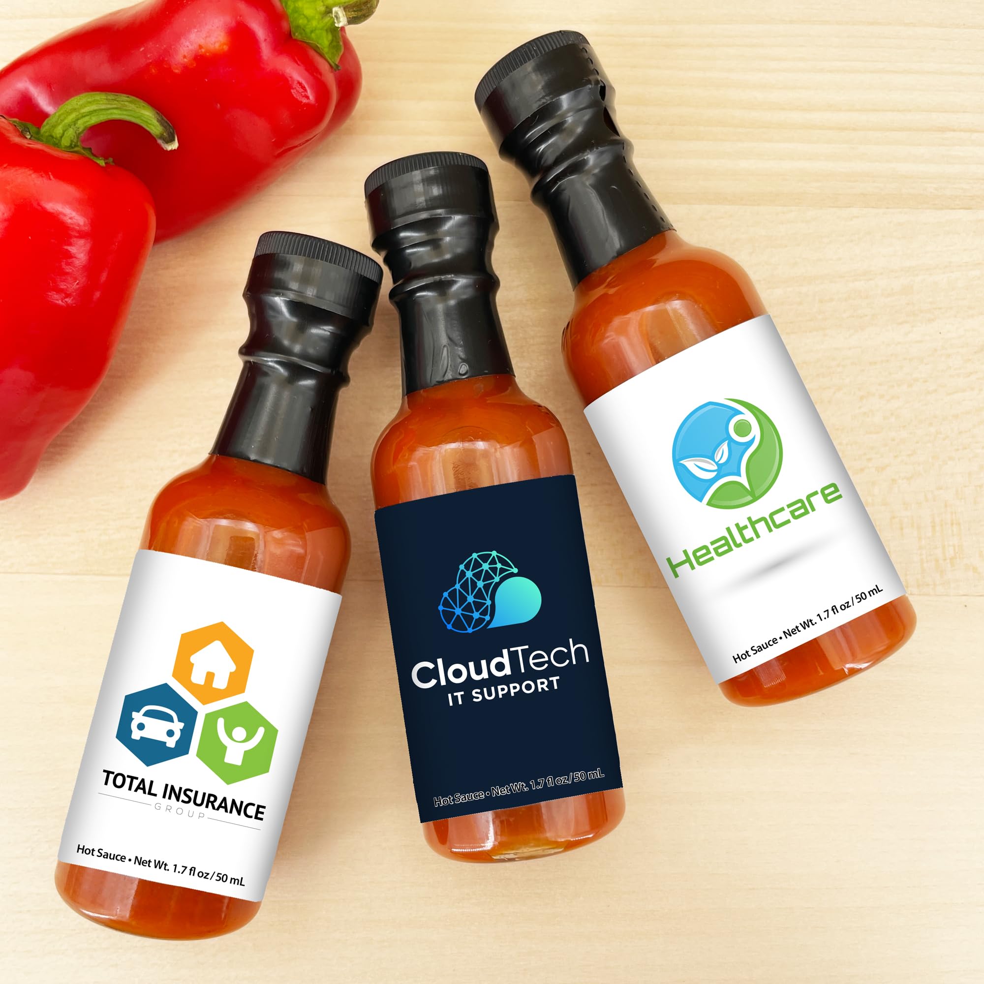 Custom Hot Sauce, Custom Hot Sauce Bottle, Hot Sauce Favor - 12 Quantity - $2.70 Each - Hot Sauce Gifts Promotional Product/Bulk with Your