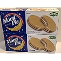 Moon Pie Minis Banana Marshmallow Sandwich . 2 pack. (2 Boxes Of 6 Pies Each) . Total 12 Minis Pies