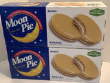Moon Pie Minis Banana Marshmallow Sandwich . 2 pack. (2 Boxes Of 6 Pies Each) . Total 12 Minis Pies
