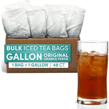 Black Orange Pekoe Iced Tea Bags, 1 Gallon Tea Bags, 48 Count, Bulk Iced Tea Packs, Orange Pekoe Tea for Restaurants, Cafes & Home