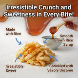 Nongshim Korean Ugua Rice Crunch Snack, Sweet Rice Crisps, Brown Rice Syrup, Glazed and Crunchy, Korean’s Favorite Rice Snack, Big Size Bag, Tasty
