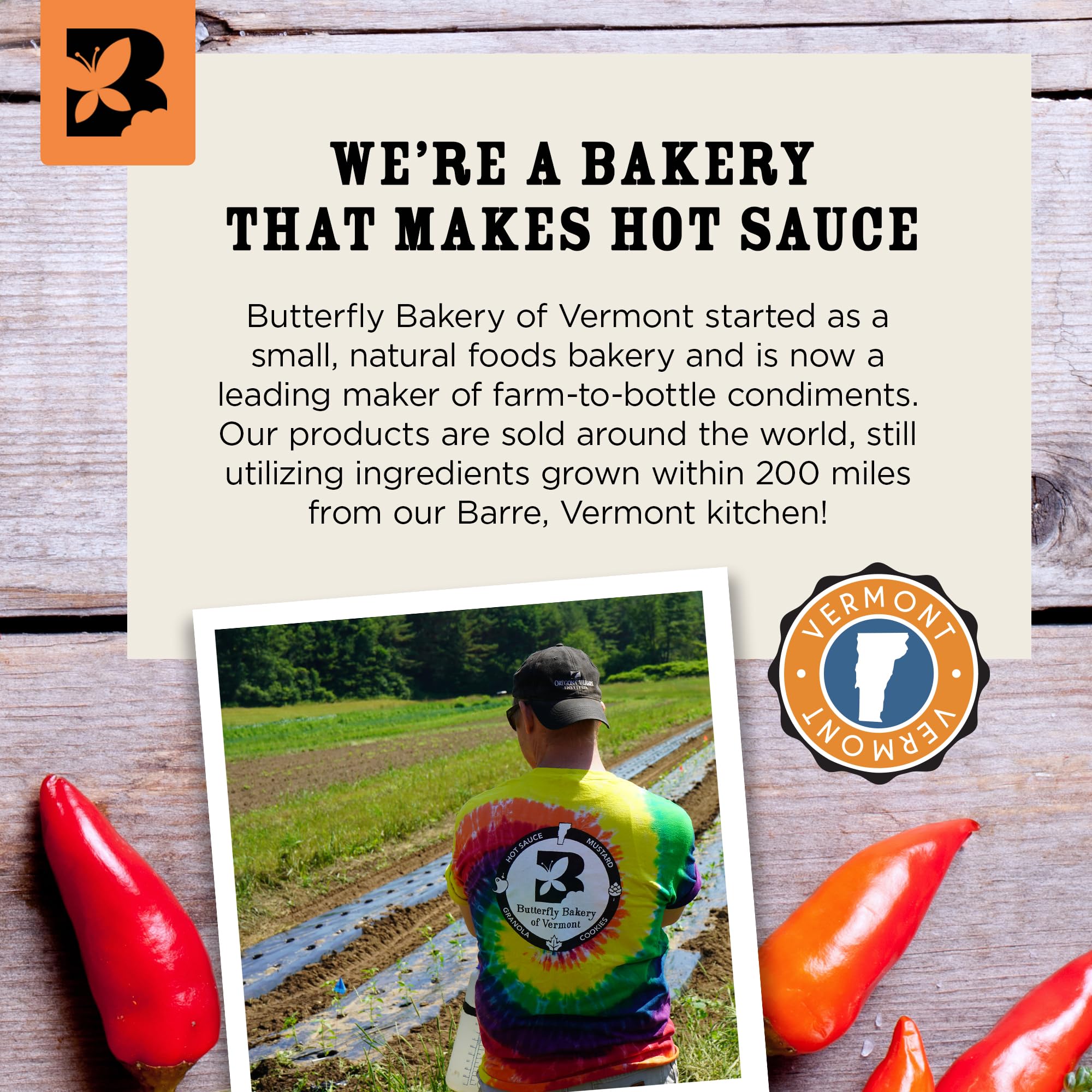 Butterfly Bakery of Vermont Maple Wood Smoked Onion Hot Sauce, 5 fl oz