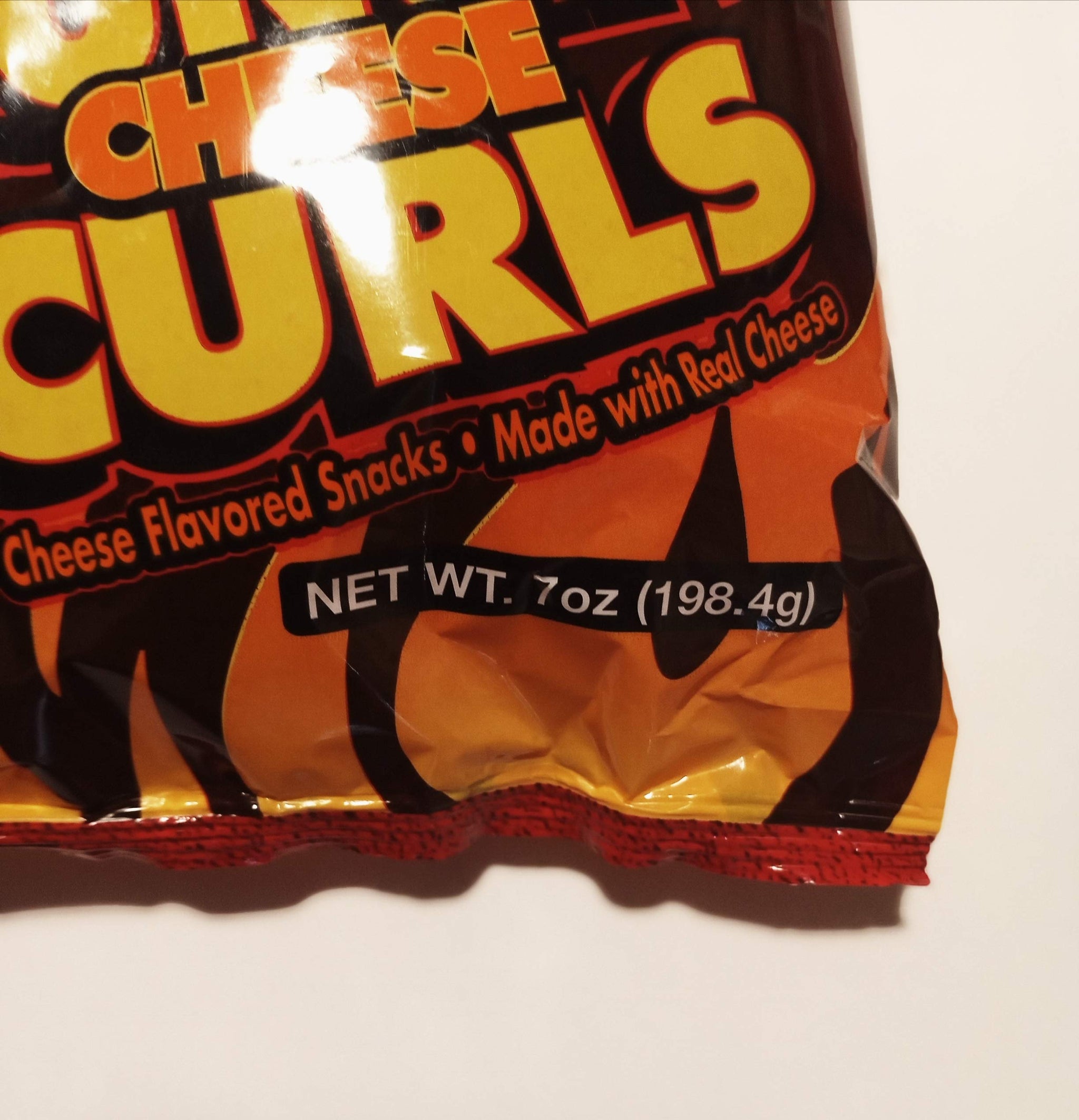 Brim's Fiery Hot Crunchy Cheese Curls (1 Bag) 7 oz