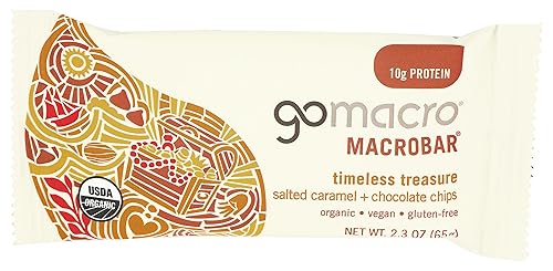 GoMacro Macrobar, Salted Caramel & Chocolate Chips, 2.3 Ounce