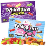 Mike and Ike Ice Cream Truck and Thrill Ride Mix Theatre Boxes, Assorted Chewy Candies, Movie Night Treats, 4.25 Ounces (Pack of 2)