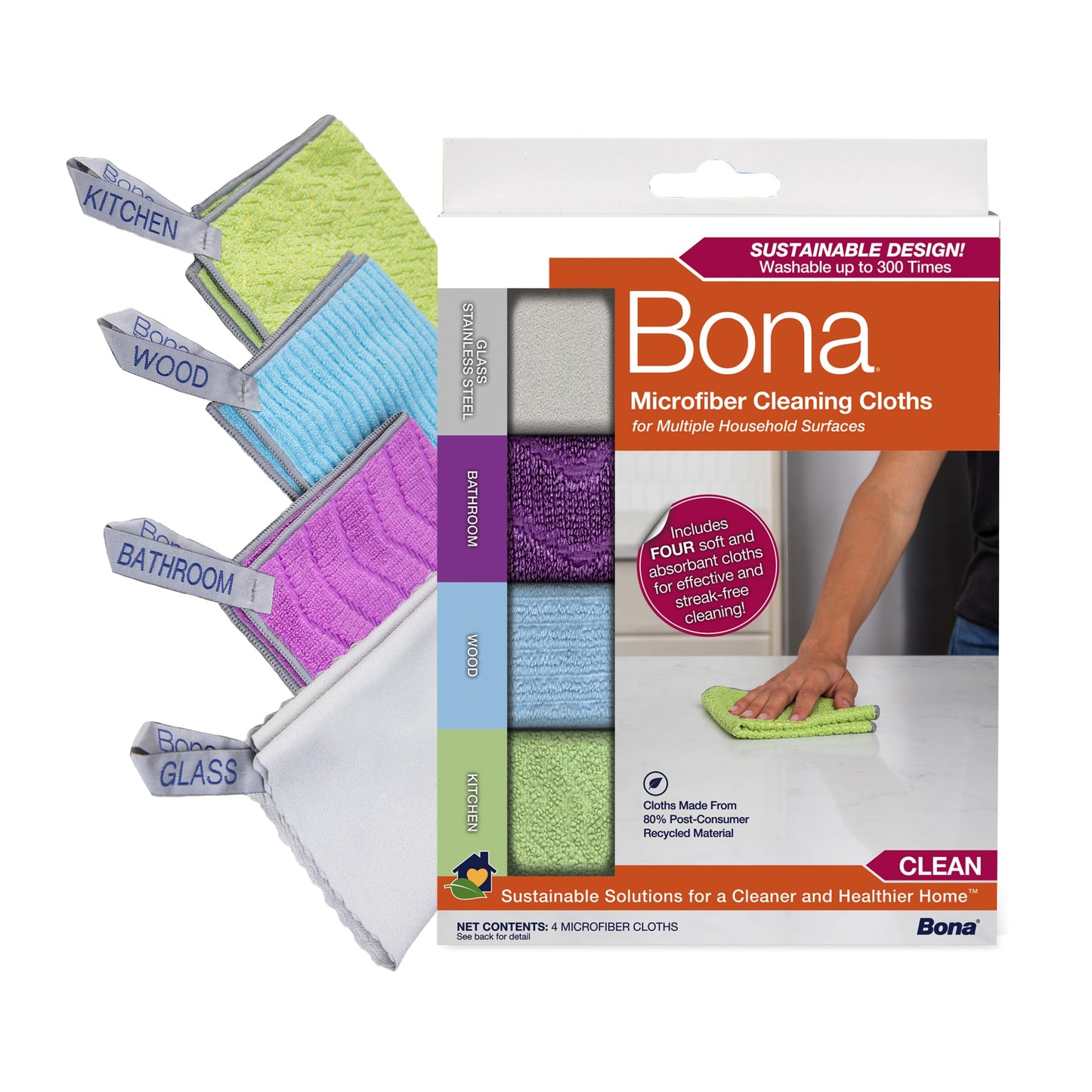 Bona® Microfiber Cleaning Cloths Multipack