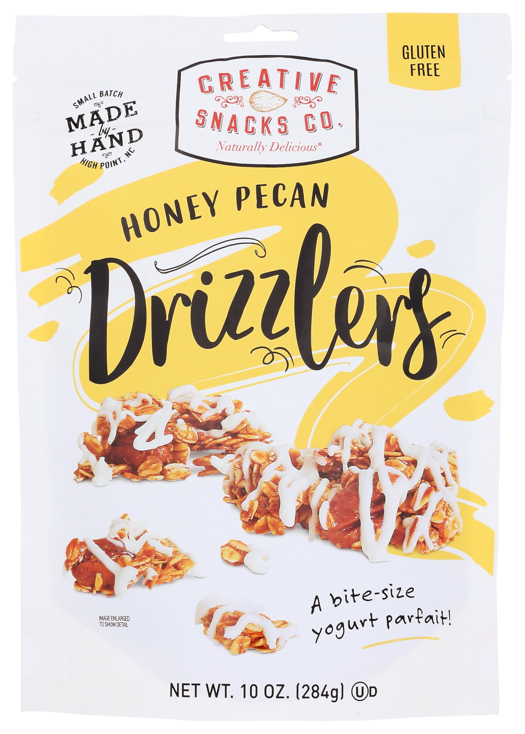 Creative Snacks Granola Honey Pecan Drizzlers 10 OZ (Pack of 4)
