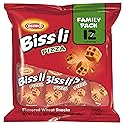 Osem Bissli Pizza - Pizza Flavored Snacks, Bissli Snack for Kids & Adults, Kosher Israeli Flavor Bites, Crunchy Vegan Wheat Chips - 2.5oz Bags (Pack