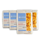 DeLallo Mezzi Rigatoni Pasta, Made with Only 100% Durum Wheat Semolina, Bronze Cut, Made in Italy, All Natural, Non-GMO, 4 Pack