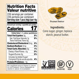 Chimes Peanut Butter Ginger Chews Candy, 1-Pound Bag