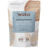 Waka Instant Black Tea Mix, Earl Grey - Black Tea and Pleasant Bergamont Flavor, Unsweetened Powder for 50 Quarts or 200 Cups - Easy and Quick Hot or