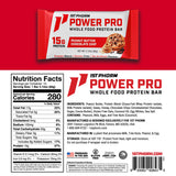 1st Phorm Power Pro Protein Bars, Peanut Butter Chocolate Chip Flavor, 15G Whole Food Protein, Gluten Free, Snack Bars for on the Go or Pantry Snacks