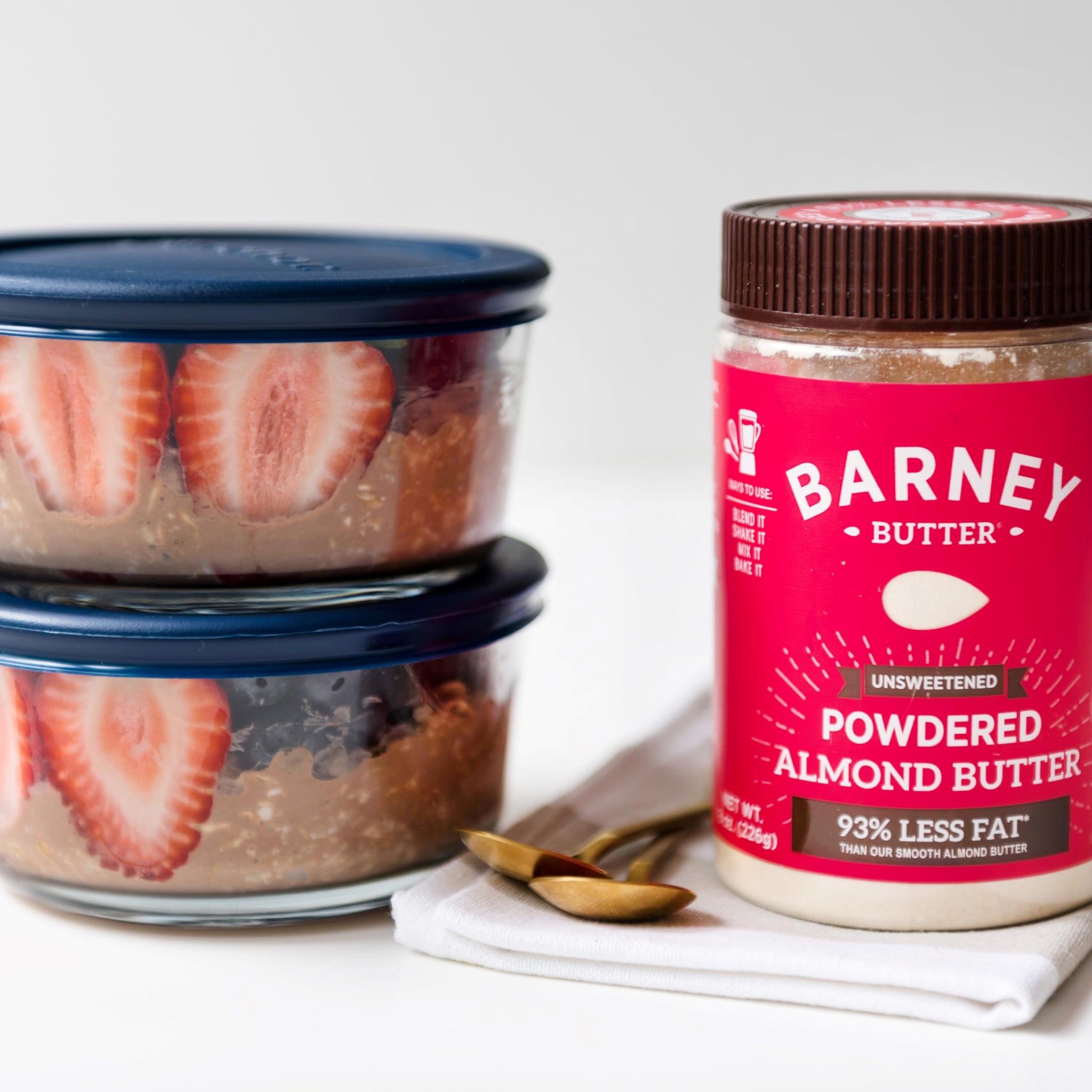 Barney Butter Powdered Almond Butter, Unsweetened, 8 Ounce Jar, No Added Sugar or Salt, Non-GMO, Gluten Free, Keto, Paleo, Vegan