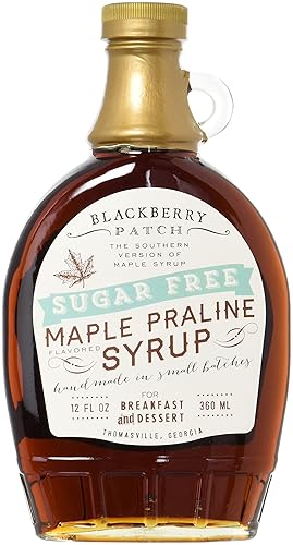 BLACKBERRY PATCH Sugar Free Maple Praline Syrup, 12 Ounce