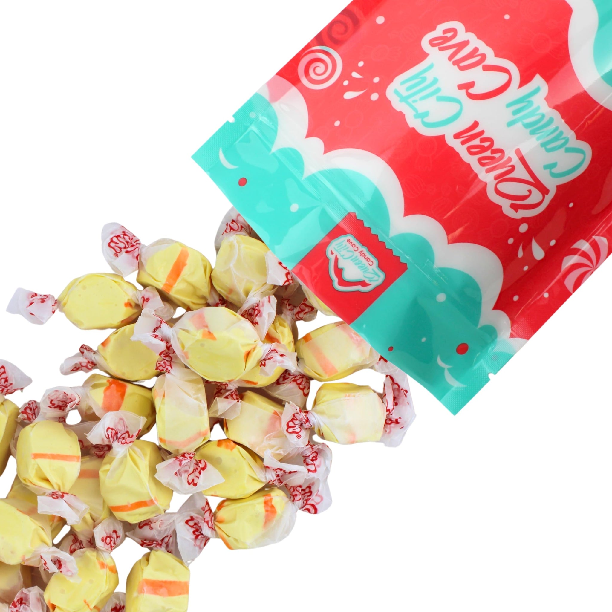 Banana Salt Water Taffy - Individually Wrapped Assorted Flavors - Old Fashion Saltwater Taffy Candy Bulk (1 Pound)