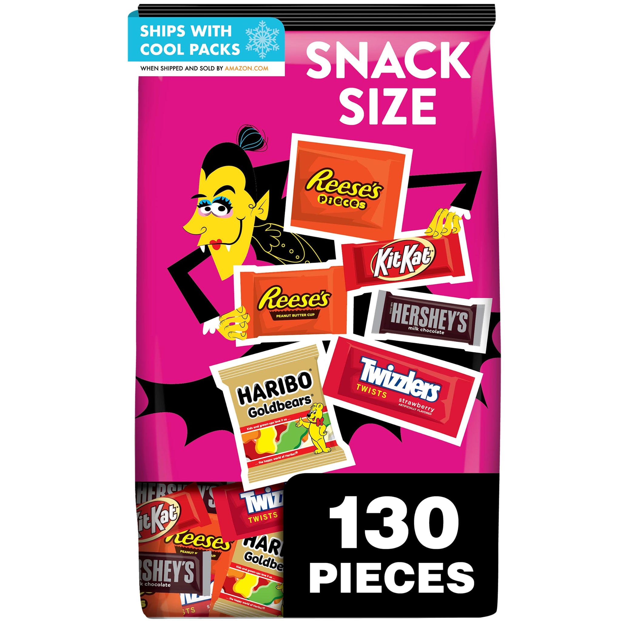 HERSHEY'S Assorted Milk Chocolate, 56.93 oz (130 Count)