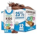 Orgain Organic Kids Nutritional Vegan Protein Shakes, Chocolate - Healthy Kids Snacks, 8g Plant Protein, 23 Vitamins & Minerals, 3g Fiber, No Dairy