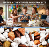 1.1 lb Chocolate Rocks - Edible Chocolate Stones, Premium Peanut-Free & Tree, for Kids & Adults - Perfect for Cake Decorating, Birthday Parties