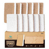 Isshah Plant-Based Kitchen Sponges - Natural, Eco-Friendly, Biodegradable Sisal Hemp Sponges for Dishes, Cleaning Sponge for Kitchen, Bathroom