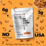 It's Just! Raw Whole Almonds - Unsalted, Premium Quality, Grown in California - 32oz (2lbs)