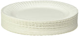 Empress Uncoated Paper Plate, 9 Inches, White, Pack of 100