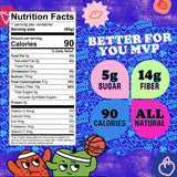Enjoy Small Wins by Jayson Tatum, Sour Gummies, Plant-Based, All-Natural, Low Sugar 5g per Pack, Peach, Strawberry, Green Apple, Watermelon-Lime