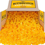 A Great Surprise Butterscotch Hard Candy - 6 Pounds - Individually Wrapped Butter Scotch Buttons Candies - Bulk Yellow Treats For Candy Buffet