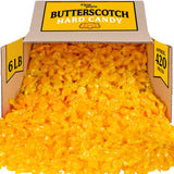 A Great Surprise Butterscotch Hard Candy - 6 Pounds - Individually Wrapped Butter Scotch Buttons Candies - Bulk Yellow Treats For Candy Buffet