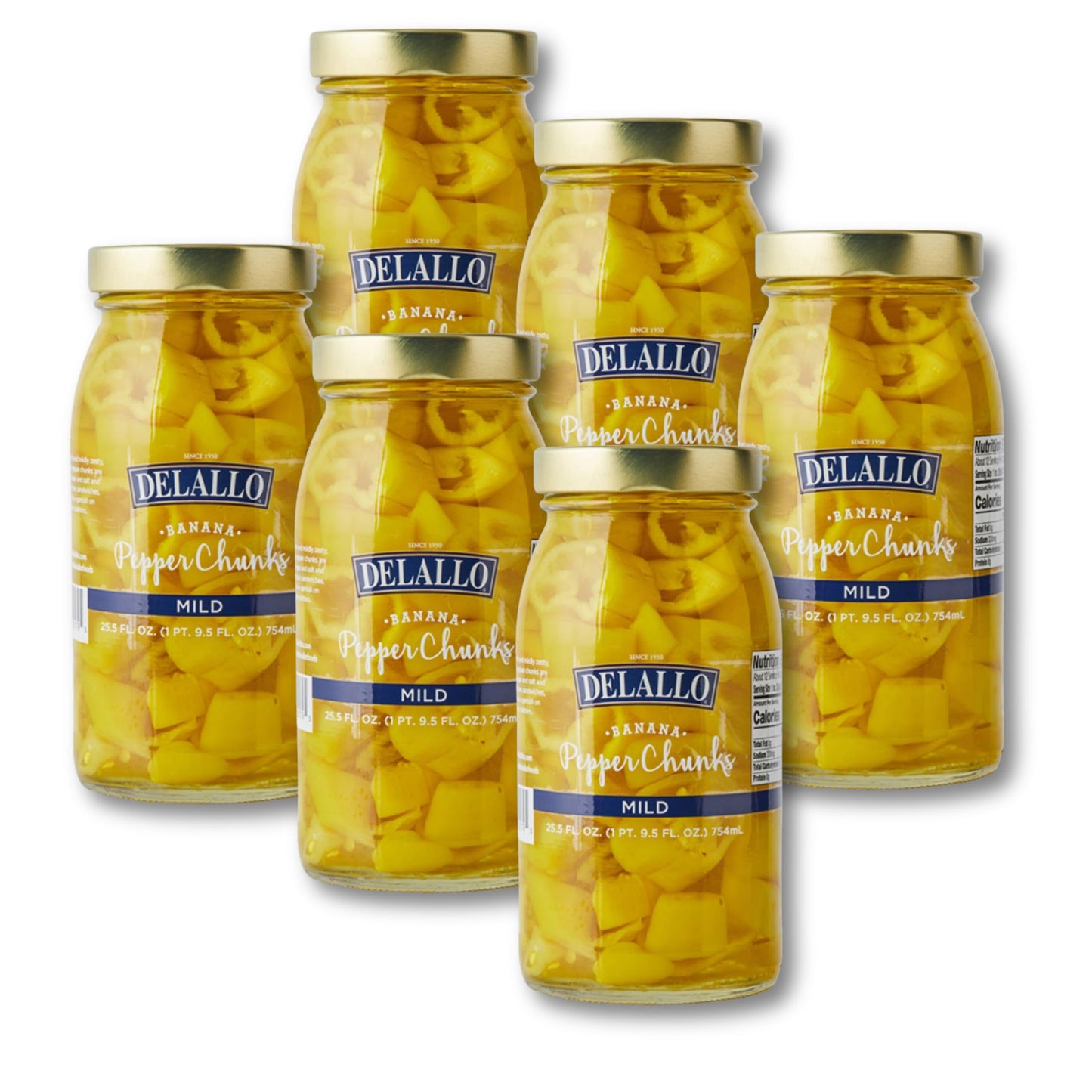 Mild Banana Pepper Chunks, Pickled and Packed in Tangy Brine, 100% Cured with No Heat, Crispy Crunchy Texture, Grown and Packed in USA, Non-GMO