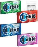 Orbit Gum Variety Pack - Assorted Gum Pack of 4 Flavors - Peppermint, Spearmint, Strawberry, and Bubblemint - Classic Chewing Gum Flavors - Bundle