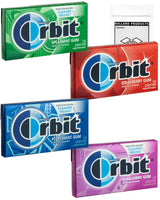 Orbit Gum Variety Pack - Assorted Gum Pack of 4 Flavors - Peppermint, Spearmint, Strawberry, and Bubblemint - Classic Chewing Gum Flavors - Bundle