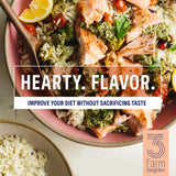 Three Farm Daughters X Molly Yeh High Fiber Orzo Pack, Irresistible, Low GI, Non GMO Orzo Pasta Noodles, Low Net Carb, Made in the USA from Just 2